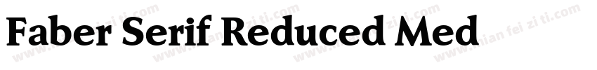 Faber Serif Reduced Med字体转换